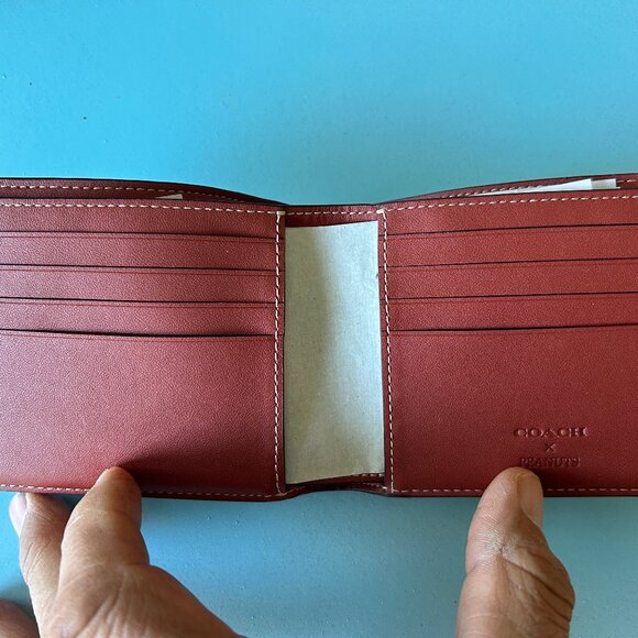 Coach Men's 3 in 1 Wallet Snoopy Print Signature Canvas New w/tags - Picture 4 of 7